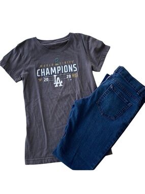 LA Dodgers 2020 World Series Kids short sleeve T-shirt XL Girls